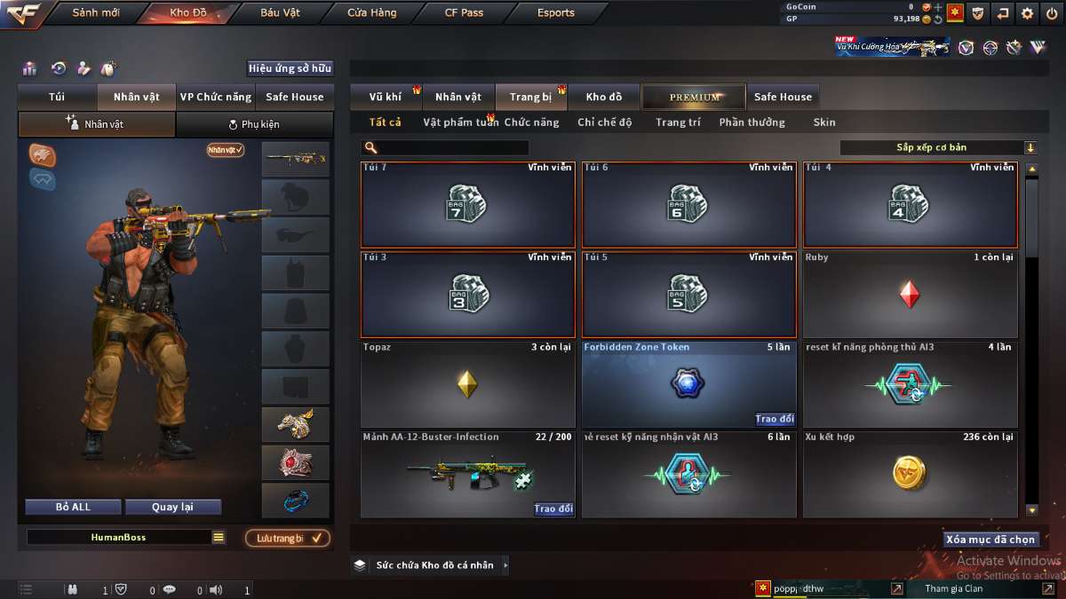 shop acc cf uy tin gia re